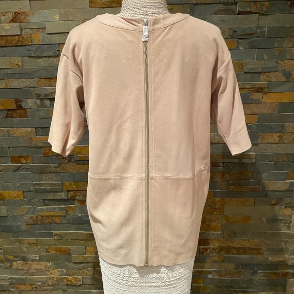 COPY - Fine Collection Suede and Linen Top NWT - Picture 3 of 5